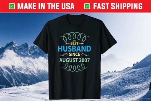 Best Husband Since August 2007, 14th Wedding Anniversary Classic T-Shirt