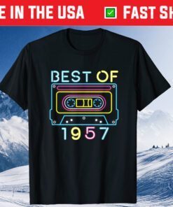 Best Of 1957 64th Birthday Gift T-Shirt