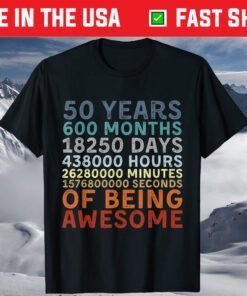 Born In 1971 Birthday - 50 Years Of Awesomeness Classic T-Shirt