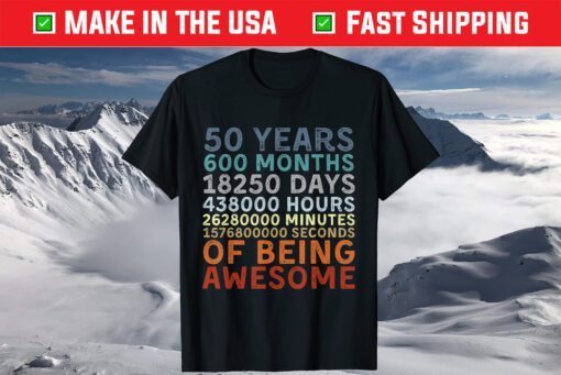 Born In 1971 Birthday - 50 Years Of Awesomeness Classic T-Shirt