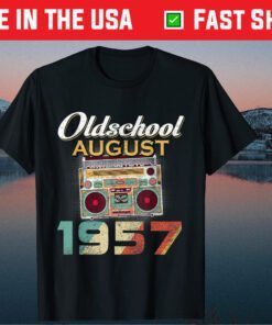 Born In AUGUST 1957 630th Years Old Retro Vintage Birthday Classic T-Shirt