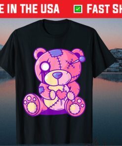 Cute Pastel Goth Teddy Bear Japanese Anime Kawaii Menhera T-Shirt