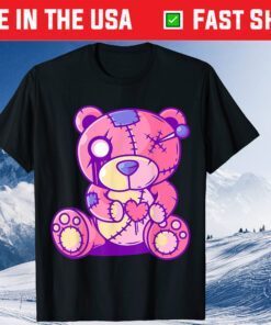 Cute Pastel Goth Teddy Bear Japanese Anime Kawaii Menhera T-Shirt