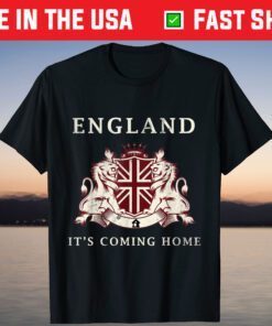 England Football 2021 It's Coming Home Three Heraldic Lions T-Shirt
