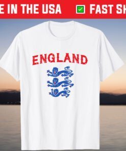 England Three Heraldic Lions Crest Soccer Football 2020 2021 Unisex T-Shirt