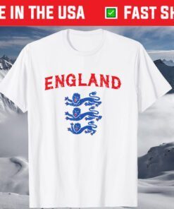 England Three Heraldic Lions Crest Soccer Football 2020 2021 Unisex T-Shirt