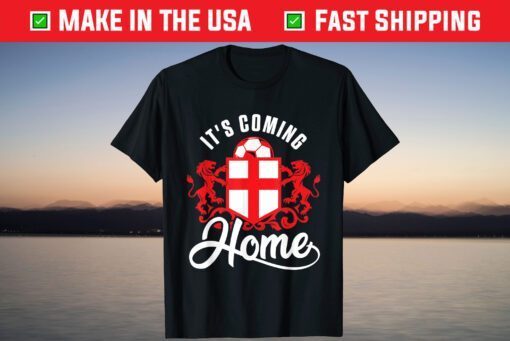 Football Player Coming Home England Flag Soccer Fan T-Shirt