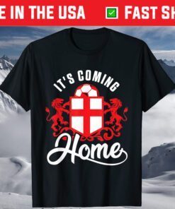 Football Player Coming Home England Flag Soccer Fan T-Shirt