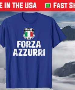 Forza Azzurri Italia Italy Football Soccer Jersey T-Shirt