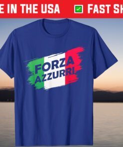 Forza Azzurri Jersey Football Team Italia Forza Azzurri T-Shirt