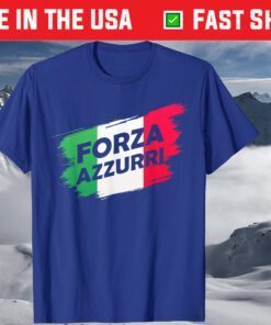 Forza Azzurri Jersey Football Team Italia Forza Azzurri T-Shirt