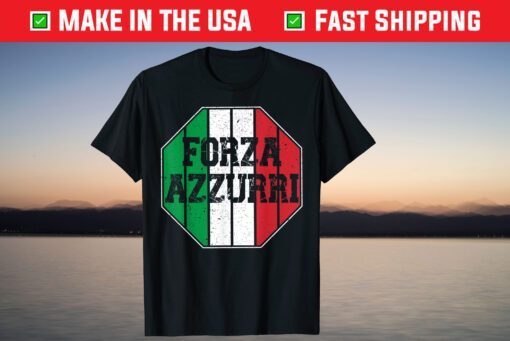 Forza Azzurri, Soccer 2021 Italy Jersey Italia Flag Football T-Shirt