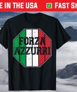 Forza Azzurri, Soccer 2021 Italy Jersey Italia Flag Football T-Shirt