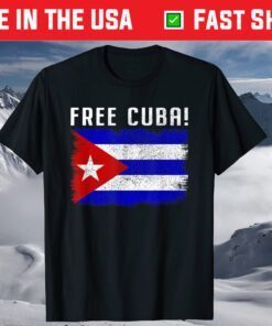 Free Cuba, Cuban Flag T-Shirt