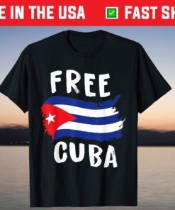 Free Cuba Flag Gift T-Shirt