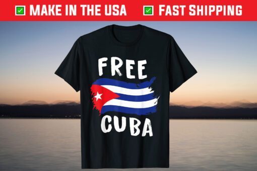 Free Cuba Flag Gift T-Shirt