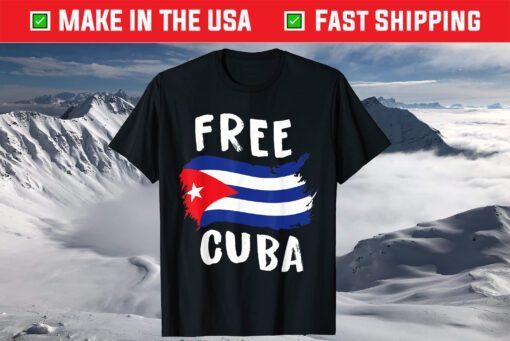 Free Cuba Flag Gift T-Shirt