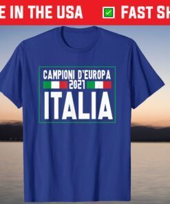 Italia Campioni D'europa 2021 Italy Champions of Europe Shirt