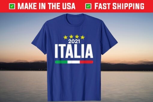 Italia Football Soccer Italian Flag 2021 Outfit T-Shirt