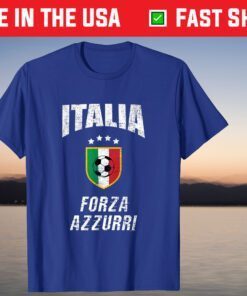 Italia Soccer Football Forza Azzurri Team Retro Vintage Classic T-Shirt