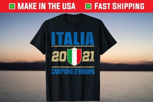 Italy Champions European 2021 Italia Campione d'Europa Shirt