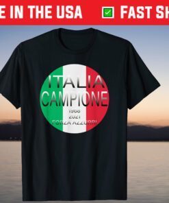 Italy Champions Italia Campioni 2021 Italia Flag Italian T-Shirt