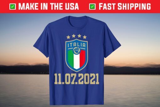 Italy Crest Football Date Champions Italian T-Shirt