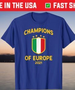 Italy Football Champions of Europe 2021 Shirt