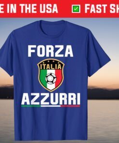 Italy Forza Azzurri Soccer Jersey Italia Flag Football 2021 T-Shirts