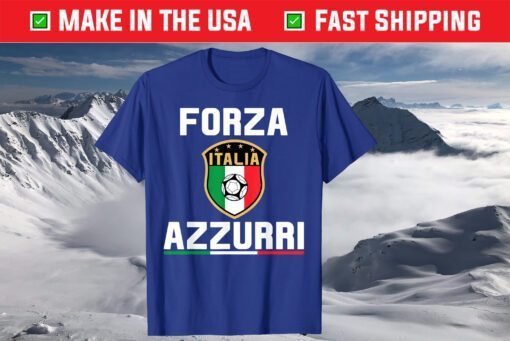 Italy Forza Azzurri Soccer Jersey Italia Flag Football 2021 T-Shirts