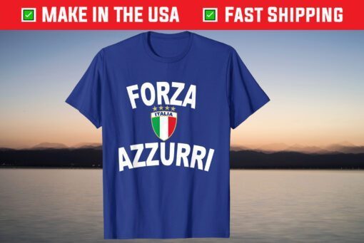 Italy Forza Azzurri Soccer Jersey Italia Flag Football Classic T-Shirt