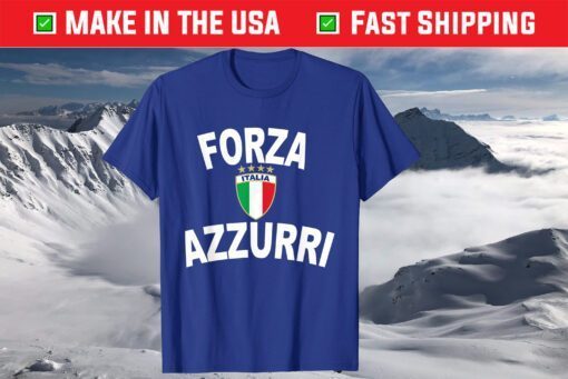 Italy Forza Azzurri Soccer Jersey Italia Flag Football Classic T-Shirt