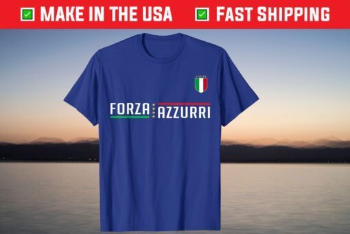 Italy Jersey Soccer National Football Forza Azzurri 2021 T-Shirt