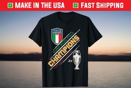 Italy Soccer Champions 2020 Forza Azzurri Italia Football T-Shirt