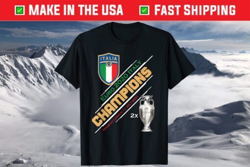 Italy Soccer Champions 2020 Forza Azzurri Italia Football T-Shirt