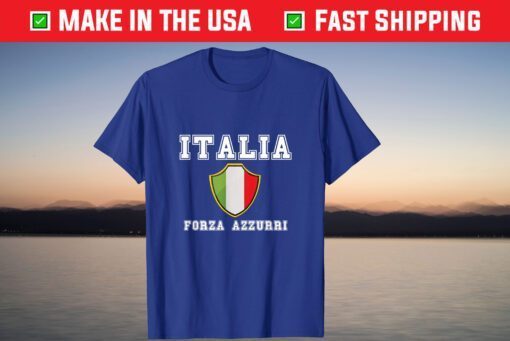 Italy Soccer Team Italia Jersey 2021 Forza Azzurri Italia T-Shirt