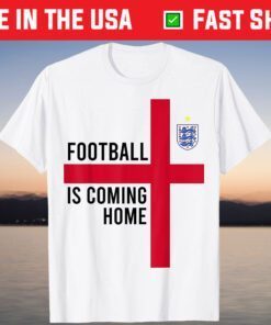 It's Coming Home England Football Soccer Jersey Style Retro T-Shirt