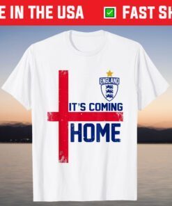 It's Coming Home England Football Soccer Jersey Style Retro T-Shirt