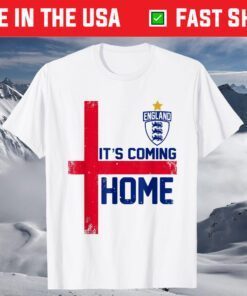 It's Coming Home England Football Soccer Jersey Style Retro T-Shirt