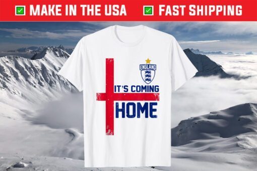 It's Coming Home England Football Soccer Jersey Style Retro T-Shirt