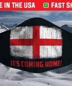 It's Coming Home Vintage England Flag Face Mask