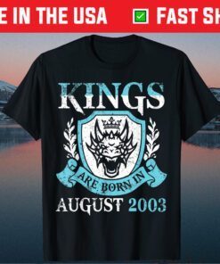 Kings Are Born In August 2003 Happy Birthday 18 Years Me You Classic T-Shirt