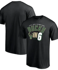 Milwaukee Bucks Fanatics Branded 2021 NBA Finals Champions Bucks In Six Shirt