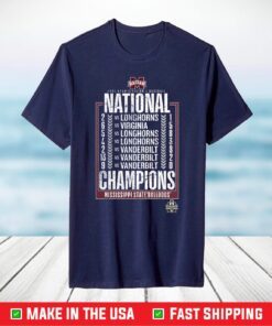 Mississippi State Bulldogs 2021 NCAA Baseball College World Series Champions Fastball T-Shirt