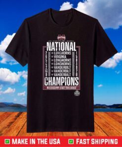 Mississippi State Bulldogs 2021 NCAA Baseball College World Series Champions Fastball T-Shirt