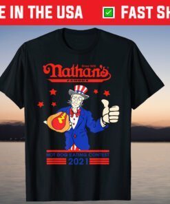 Nathans Hot Dog Eating Contest 2021 Joey Chestnut Us 2021 T-Shirt