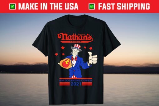 Nathans Hot Dog Eating Contest 2021 Joey Chestnut Us 2021 T-Shirt