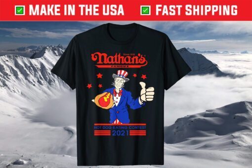 Nathans Hot Dog Eating Contest 2021 Joey Chestnut Us 2021 T-Shirt