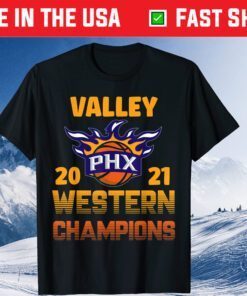 Phoenix In The Valley Western Champions PHX Basketball Fans Unisex T-Shirt