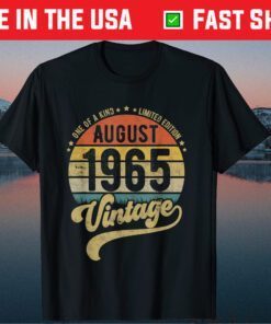 Reto Vintage 56th Birthday 56 years old Born in August 1965 Classic T-Shirt